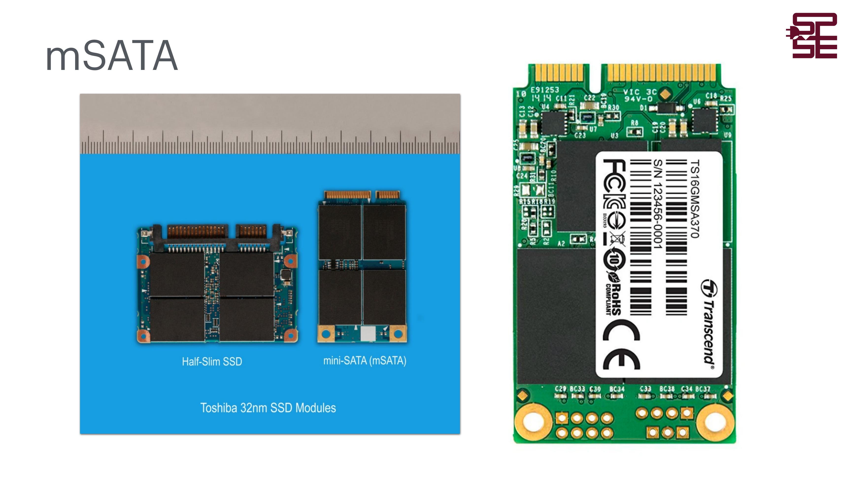 mSATA SSD – Toshiba moduly a Transcend mSATA